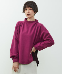 nota（ノータ）の「【nota della mano sinistra（ノータ デラ マノ シニストラ）】素材切替オフタートップス（Tシャツ/カットソー）」