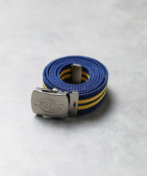 Dickies(ディッキーズ)の「【Dickies】GI Belt(ベルト・メンズ・ブラック×ホワイト/ホワイト系その他/ベージュ/グリーン系その他/イエロー/ブラック×レッド/カーキ/ネイビー系/オフホワイト/ブラック・FREE)」の1枚目の写真