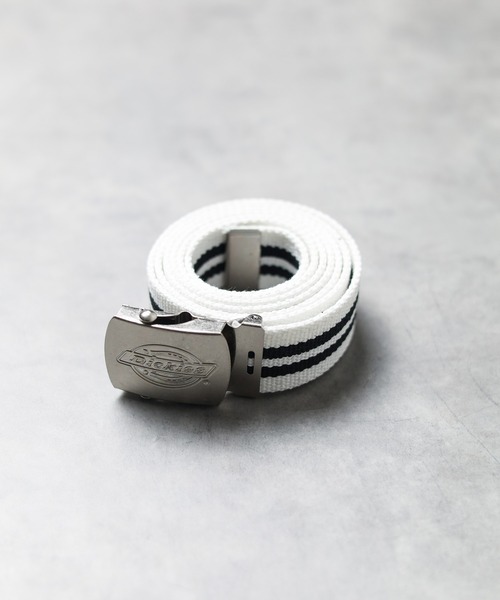 Dickies(ディッキーズ)の「【Dickies】GI Belt(ベルト・メンズ・ブラック×ホワイト/ホワイト系その他/ベージュ/グリーン系その他/イエロー/ブラック×レッド/カーキ/ネイビー系/オフホワイト/ブラック・FREE)」の3枚目の写真