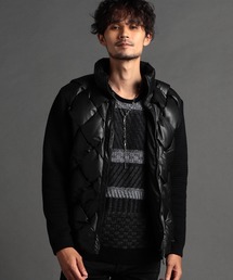 NICOLE CLUB FOR MEN | イントレパテッド 袖ニットブルゾン(ブルゾン)