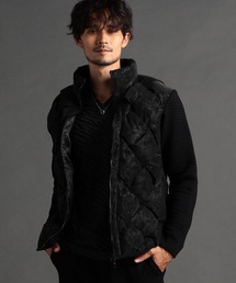 NICOLE CLUB FOR MEN | イントレパテッド 袖ニットブルゾン(ブルゾン)