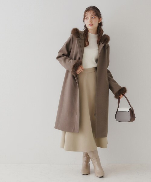 フードフェイクファーマルチウェイコート（その他アウター）｜couture