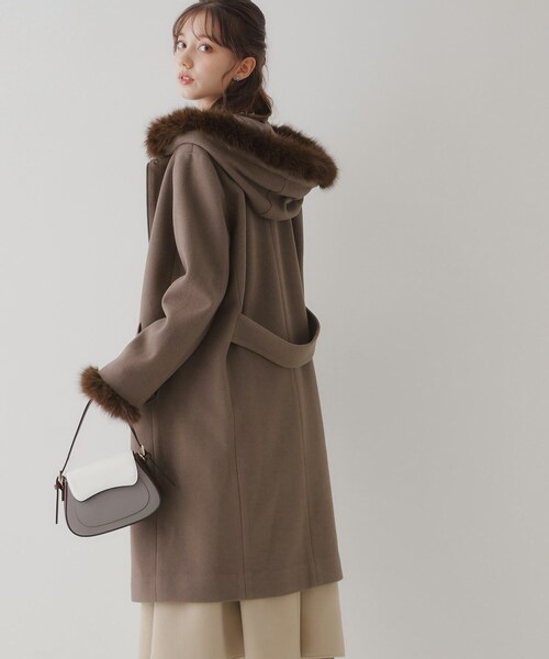 couture brooch（クチュールブローチ）の「◆フードフェイクファーマルチウェイコート（その他アウター・レディース・ナチュラル/ブラウン系・42/40/38/36）」の16枚目の写真