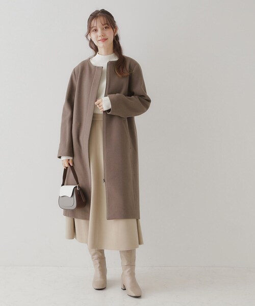 couture brooch（クチュールブローチ）の「◆フードフェイクファーマルチウェイコート（その他アウター・レディース・ナチュラル/ブラウン系・42/40/38/36）」の21枚目の写真