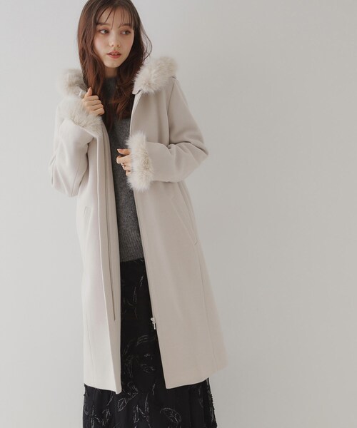 フードフェイクファーマルチウェイコート（その他アウター）｜couture
