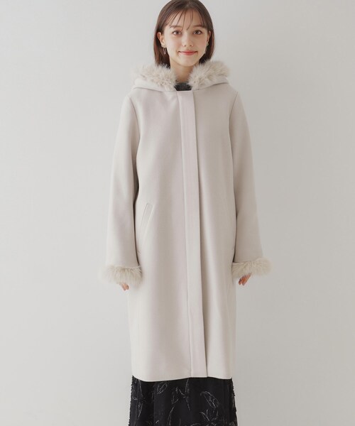 フードフェイクファーマルチウェイコート（その他アウター）｜couture