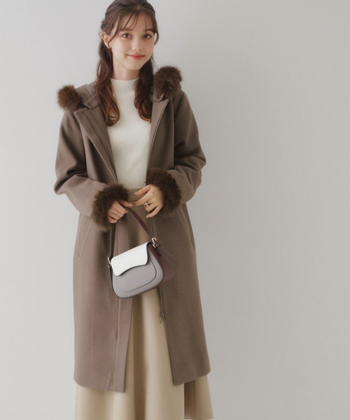 フードフェイクファーマルチウェイコート（その他アウター）｜couture