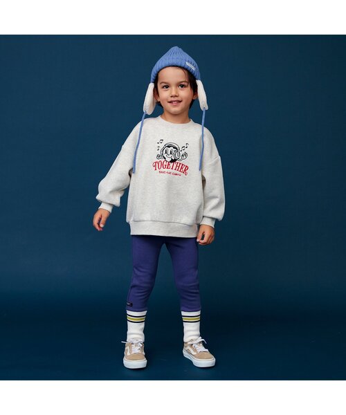 BREEZE（ブリーズ）の「裏起毛３柄ストリートトレーナー（スウェット・キッズ・ブラック/サックスブルー/キナリ・90/80/150/140/130/120/110/100）」の6枚目の写真