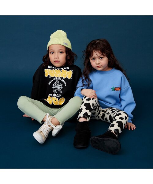 BREEZE（ブリーズ）の「裏起毛３柄ストリートトレーナー（スウェット・キッズ・ブラック/サックスブルー/キナリ・90/80/150/140/130/120/110/100）」の10枚目の写真