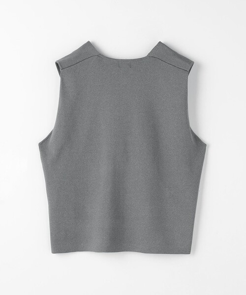 green label relaxing(グリーンレーベルリラクシング)の「DEEP ディープ Vネック ニット Aライン ベスト -ウォッシャブル-(ベスト・レディース・グレー/ブラック/ライトブルー・FREE)」の22枚目の写真