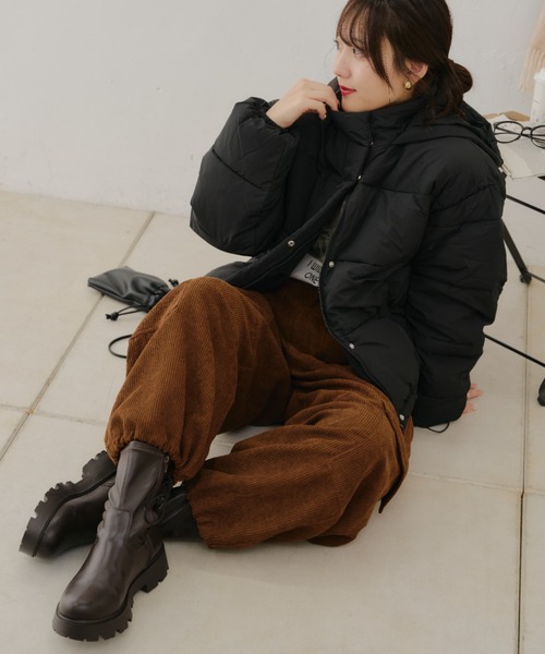 フード付き中綿ブルゾン（ダウンジャケット/コート）｜Remind me and