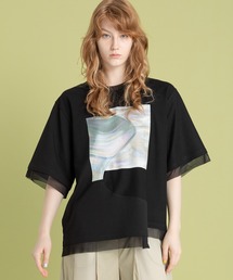 シェルプリントTシャツ