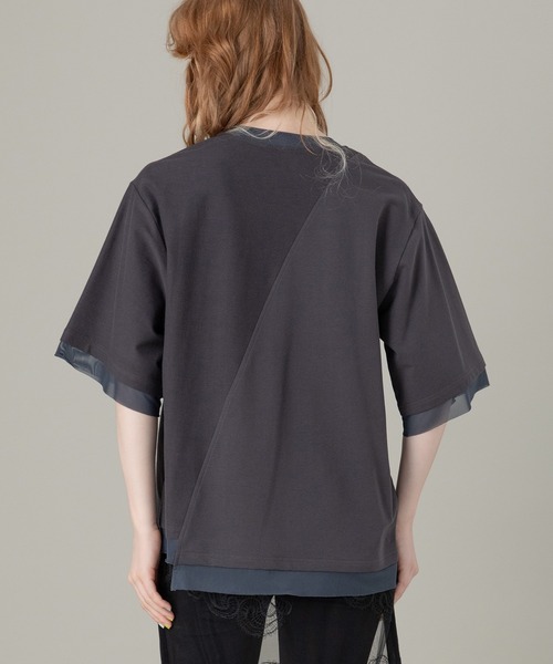 AULA AILA（アウラアイラ）の「シェルプリントTシャツ（Tシャツ/カットソー・レディース・ブラック/グレー/ホワイト・0）」の18枚目の写真