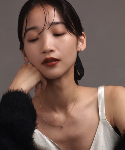 LHME(エルエイチエムイー)の「【WEB限定】”twinkle”1粒ビジューネックレス/ジルコニア/スペシャルパッケージ/サージカルステンレス(金属アレルギー対応)【LHME / エルエイチエムイー】(ネックレス・レディース・ゴールド・40cm)」の16枚目の写真