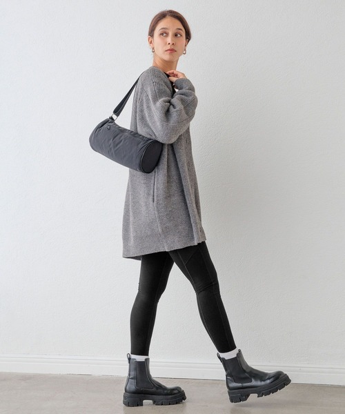 HEREIAM(ヘレイアム)の「【HEREIAM】PDシリンダーバッグ(ショルダーバッグ・レディース・ブラック/ライトグレー・FREE)」の5枚目の写真