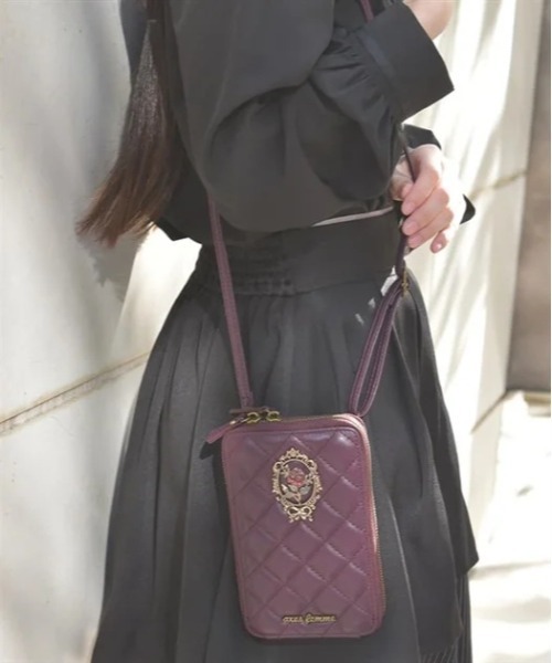 axes femme(アクシーズファム)の「ローズモチーフポシェット(ショルダーバッグ・レディース・ワイン/ブラック・FREE)」の22枚目の写真