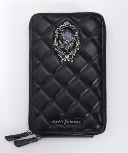 axes femme(アクシーズファム)の「ローズモチーフポシェット(ショルダーバッグ・レディース・ワイン/ブラック・FREE)」の18枚目の写真