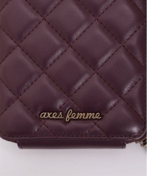 axes femme(アクシーズファム)の「ローズモチーフポシェット(ショルダーバッグ・レディース・ワイン/ブラック・FREE)」の4枚目の写真