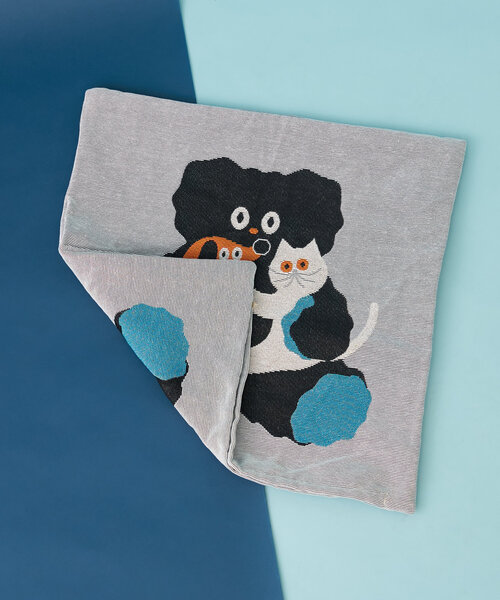 BIRTHDAY BAR（バースデイバー）の「umao×BIRTHDAY BAR　クッションカバー（クッション/クッションカバー・レディース・ブルー系その他/ブラウン・0）」の7枚目の写真