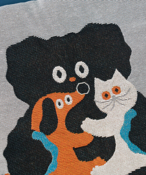 BIRTHDAY BAR（バースデイバー）の「umao×BIRTHDAY BAR　クッションカバー（クッション/クッションカバー・レディース・ブルー系その他/ブラウン・0）」の9枚目の写真