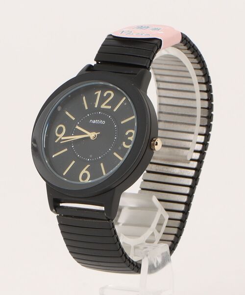 nattito（ナティート）の「〈nattito/ナティート〉 腕時計 ワンカラー ジャバラウォッチ ソフジャ（アナログ腕時計・レディース・ホワイト/ブルー/グレー/カーキ/ブラック・36）」の14枚目の写真