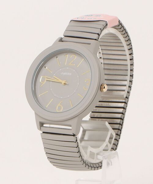 nattito（ナティート）の「〈nattito/ナティート〉 腕時計 ワンカラー ジャバラウォッチ ソフジャ（アナログ腕時計・レディース・ホワイト/ブルー/グレー/カーキ/ブラック・36）」の15枚目の写真