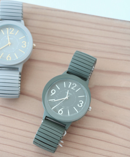 nattito（ナティート）の「〈nattito/ナティート〉 腕時計 ワンカラー ジャバラウォッチ ソフジャ（アナログ腕時計・レディース・ホワイト/ブルー/グレー/カーキ/ブラック・36）」の12枚目の写真