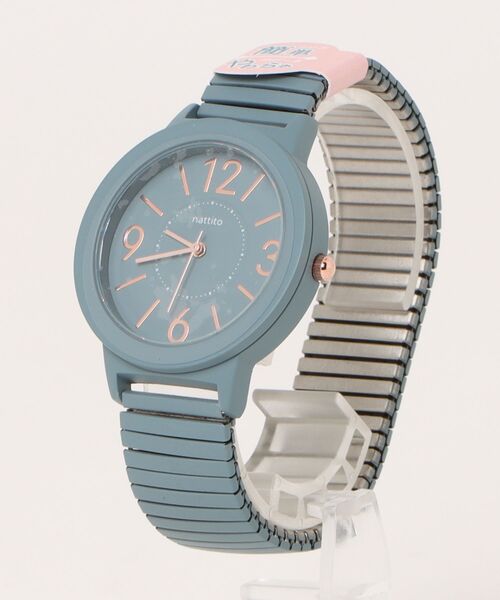 nattito（ナティート）の「〈nattito/ナティート〉 腕時計 ワンカラー ジャバラウォッチ ソフジャ（アナログ腕時計・レディース・ホワイト/ブルー/グレー/カーキ/ブラック・36）」の17枚目の写真