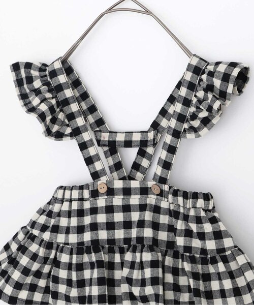 p.premier(ピードットプルミエ)の「2WAYサスペンダースカートブルマ&ロンパスセット(ロンパース・キッズ・ブラック/レッド・70/80)」の10枚目の写真