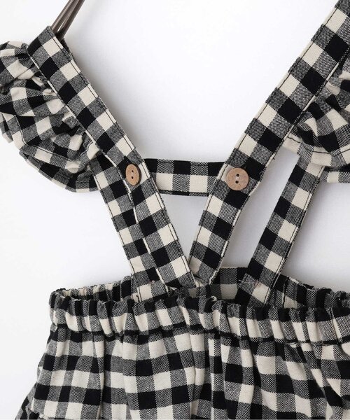 p.premier(ピードットプルミエ)の「2WAYサスペンダースカートブルマ&ロンパスセット(ロンパース・キッズ・ブラック/レッド・70/80)」の11枚目の写真