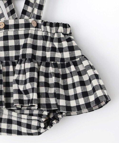 p.premier(ピードットプルミエ)の「2WAYサスペンダースカートブルマ&ロンパスセット(ロンパース・キッズ・ブラック/レッド・70/80)」の12枚目の写真