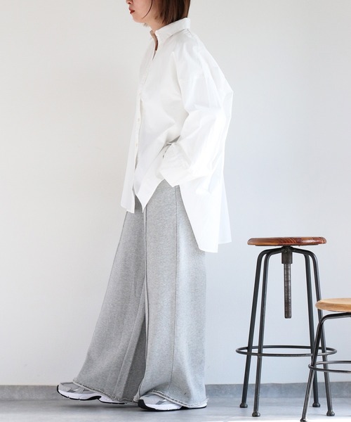 cepo（セポ）の「バックシャーリングシャツワンピース（シャツ/ブラウス・レディース・オフホワイト/ブルー/ベージュ・M）」の11枚目の写真