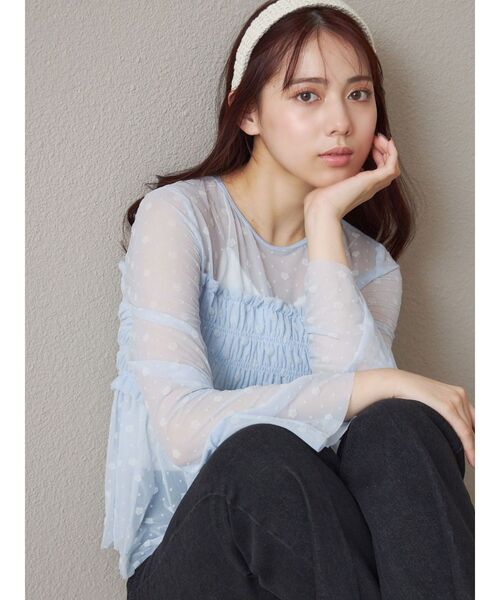 MERCURYDUO（マーキュリーデュオ）の「【MARY QUANTコラボ】ポイントロゴカチューシャ（カチューシャ・レディース・オフホワイト/ブラック・FREE）」の4枚目の写真