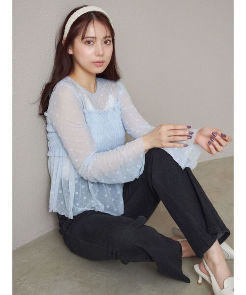 MERCURYDUO（マーキュリーデュオ）の「【MARY QUANTコラボ】ポイントロゴカチューシャ（カチューシャ・レディース・オフホワイト/ブラック・FREE）」の5枚目の写真