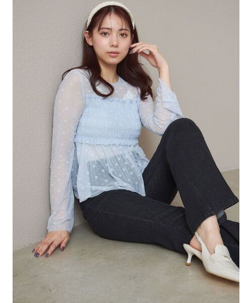 MERCURYDUO（マーキュリーデュオ）の「【MARY QUANTコラボ】ポイントロゴカチューシャ（カチューシャ・レディース・オフホワイト/ブラック・FREE）」の6枚目の写真