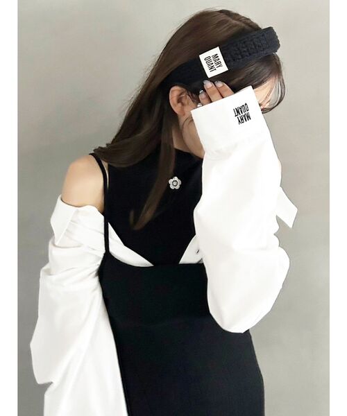 MERCURYDUO（マーキュリーデュオ）の「【MARY QUANTコラボ】ポイントロゴカチューシャ（カチューシャ・レディース・オフホワイト/ブラック・FREE）」の17枚目の写真