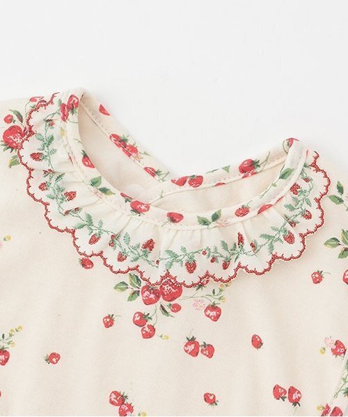 sense of wonder（センスオブワンダー）の「【オーガニック】野イチゴスタイ（スタイ/よだれかけ・キッズ・ホワイト系・F）」の4枚目の写真