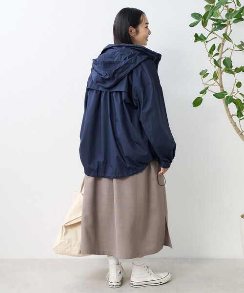 FREAK'S STORE(フリークスストア)の「接触冷感/UV リネンタッチ スキッパーワンピース/ リネンタッチ Vネックワンピース(ワンピース・レディース・グレー/ブラック/ベージュ・フリ-)」の8枚目の写真