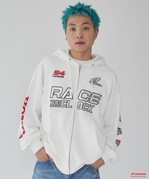 セール】∴WEGO/別注HondaグラフィックZIPパーカー（パーカー）｜WEGO