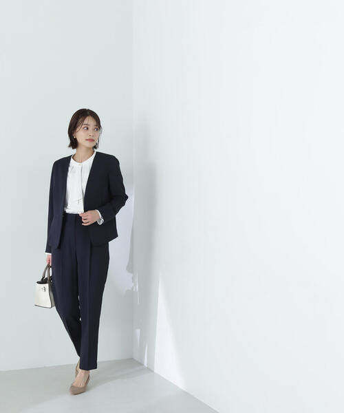 NATURAL BEAUTY BASIC(ナチュラルビューティーベーシック)の「◇ラッフルボウタイブラウス(シャツ/ブラウス・レディース・ダークブルー/オレンジ/オフホワイト・MEDIUM/SMALL)」の20枚目の写真