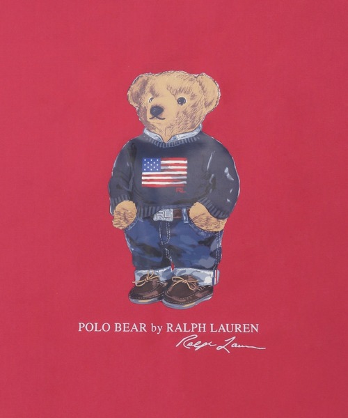 Polo by Ralph Lauren ポロベア　bear アメリカ ショルダーレインバッグ 'FLAG BEAR' ポロベア（トートバッグ）｜POLO