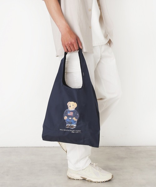 ショルダーレインバッグ 'FLAG BEAR' ポロベア（トートバッグ）｜POLO