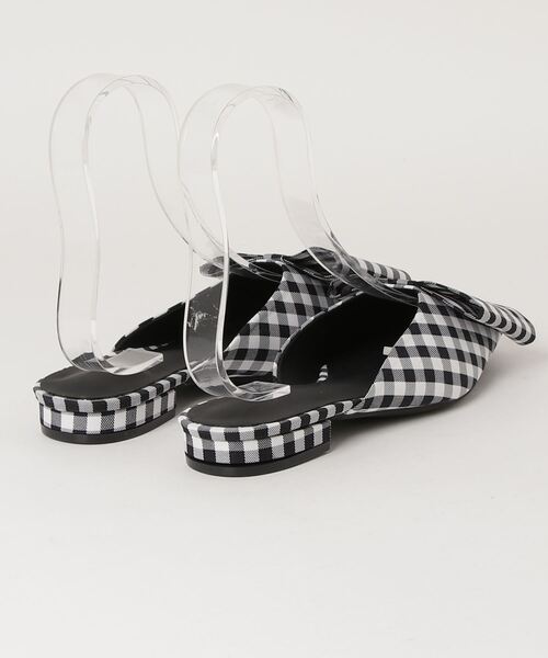 FUULLY STUDIO(フーリィーステューディオ)の「BIGリボンミュール(パンプス・レディース・チェック/ピンク・SMALL/MEDIUM/LARGE)」の11枚目の写真