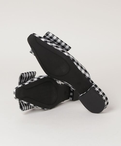 FUULLY STUDIO(フーリィーステューディオ)の「BIGリボンミュール(パンプス・レディース・チェック/ピンク・SMALL/MEDIUM/LARGE)」の12枚目の写真