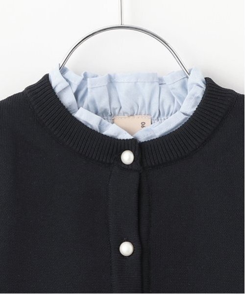 petit main(プティマイン)の「【リンク】フレアベストドッキングトップス(キッズ)(シャツ/ブラウス・キッズ・ネイビー/ライトベージュ・80cm/90cm/110cm/100cm/120cm/130cm)」の11枚目の写真