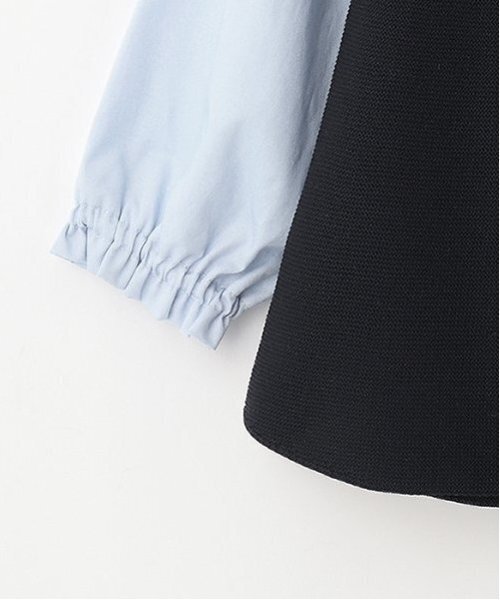 petit main(プティマイン)の「【リンク】フレアベストドッキングトップス(キッズ)(シャツ/ブラウス・キッズ・ネイビー/ライトベージュ・80cm/90cm/110cm/100cm/120cm/130cm)」の12枚目の写真