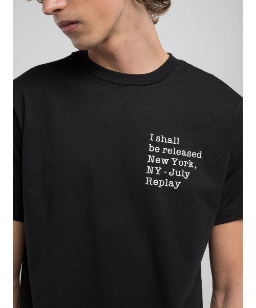 REPLAY(リプレイ)の「ベーシックジャ-ジーコットンTシャツ(Tシャツ/カットソー・メンズ・ホワイト/ブラック・MEDIUM/LARGE/X-LARGE/SMALL)」の7枚目の写真