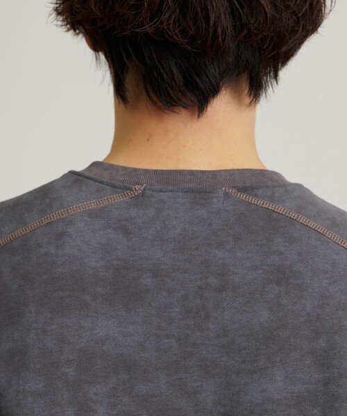 PUBLIC TOKYO（パブリックトウキョウ）の「ハーフジップフェードスウェット（スウェット・メンズ・ダークグレー/ベージュ・1/2）」の19枚目の写真