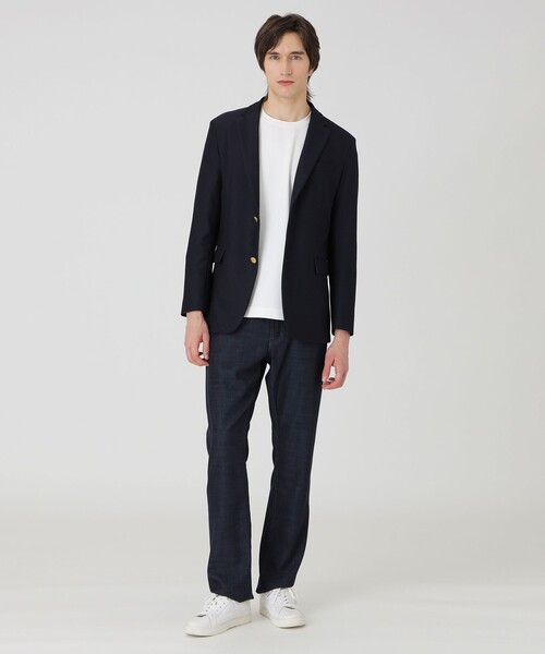 BLACK LABEL CRESTBRIDGE(ブラックレーベル・クレストブリッジ)の「Balancircular(R)ハニカムブレザー(テーラードジャケット・メンズ・ネイビー・S/M/L/XL)」の2枚目の写真