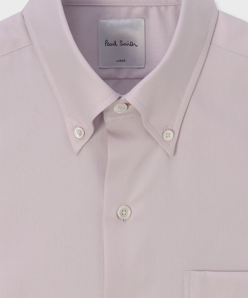 Paul Smith(ポールスミス)の「ヘリンボーン ボタンダウン ドレスシャツ / 153202 807PR(ビジネスシャツ・メンズ・ホワイト/ライトブルー/ライトパープル・SMALL/MEDIUM/LARGE/X-LARGE/XX-LARGE)」の8枚目の写真